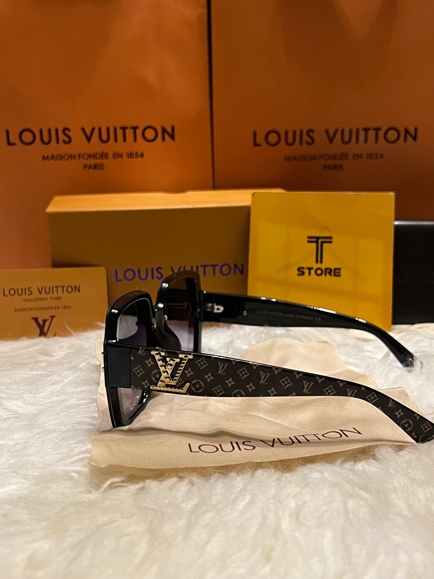 LV Monogram Black Women Sunglasses