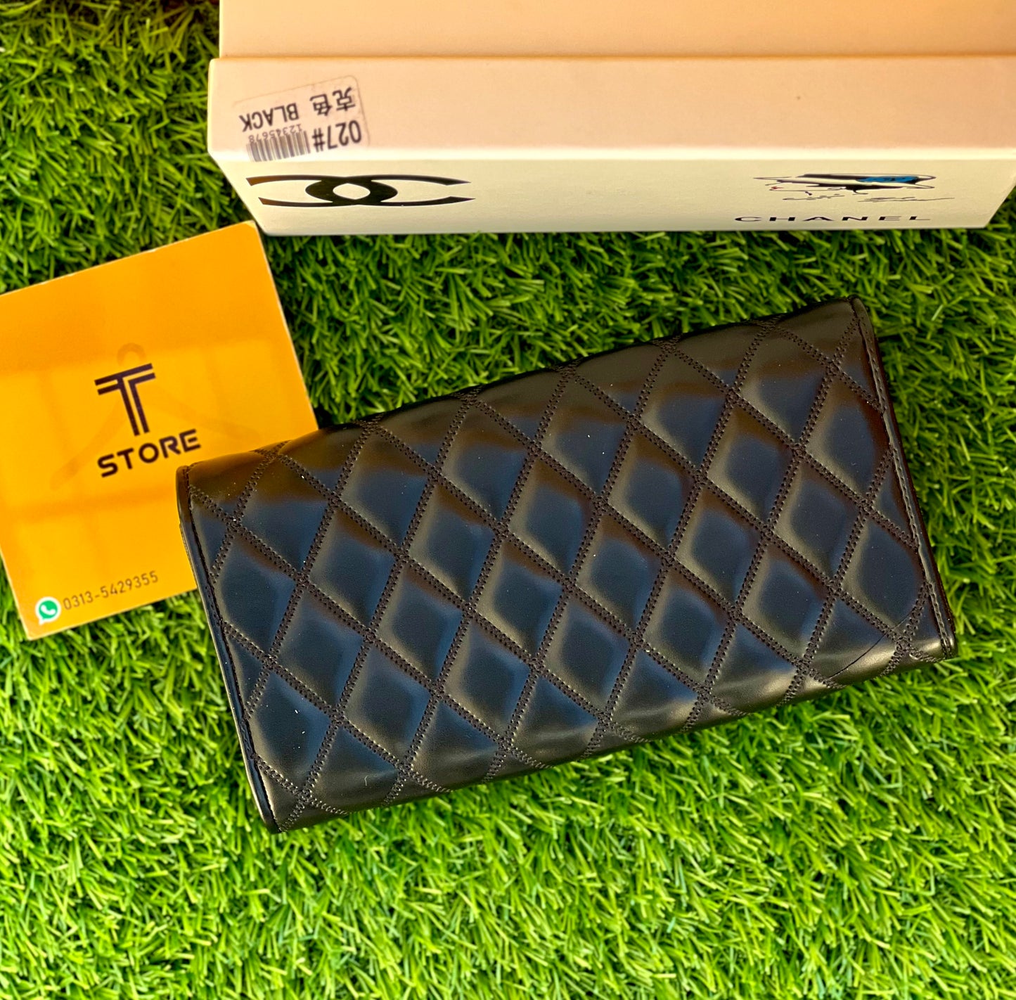 Chanel Black Double Flap Women Wallet