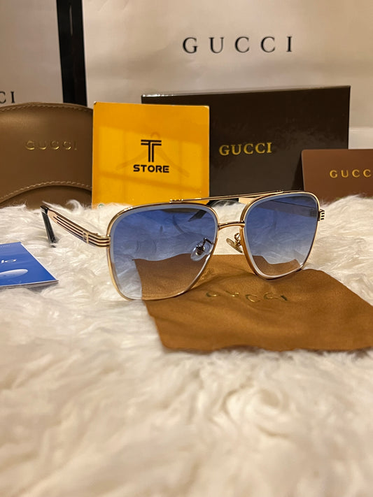 Gucci Golden Frame Men’s Sunglasses