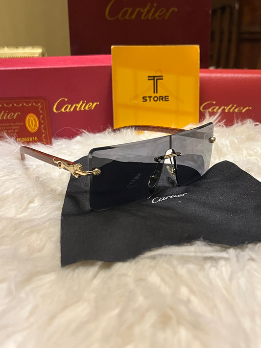 Cartier Brown Frame Men’s Sunglasses