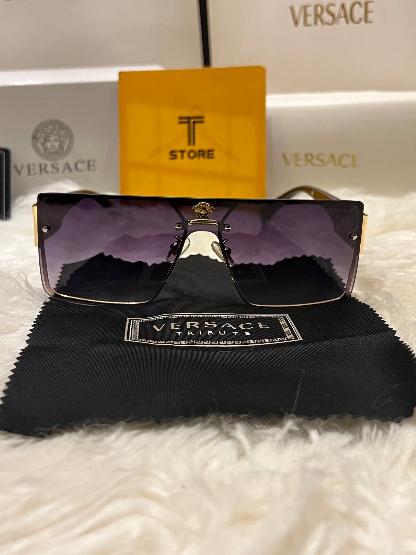 Versace Black Men’s Sunglasses