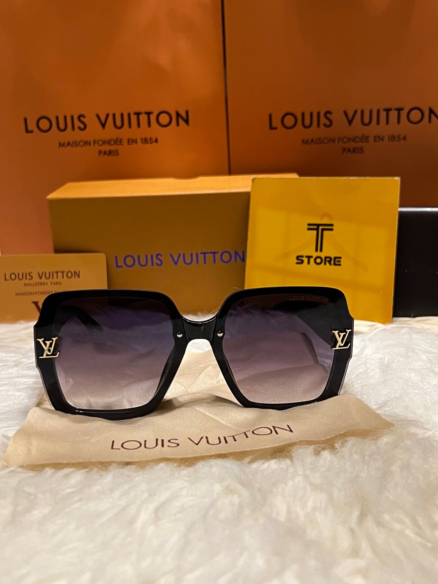 LV Monogram Black Women Sunglasses