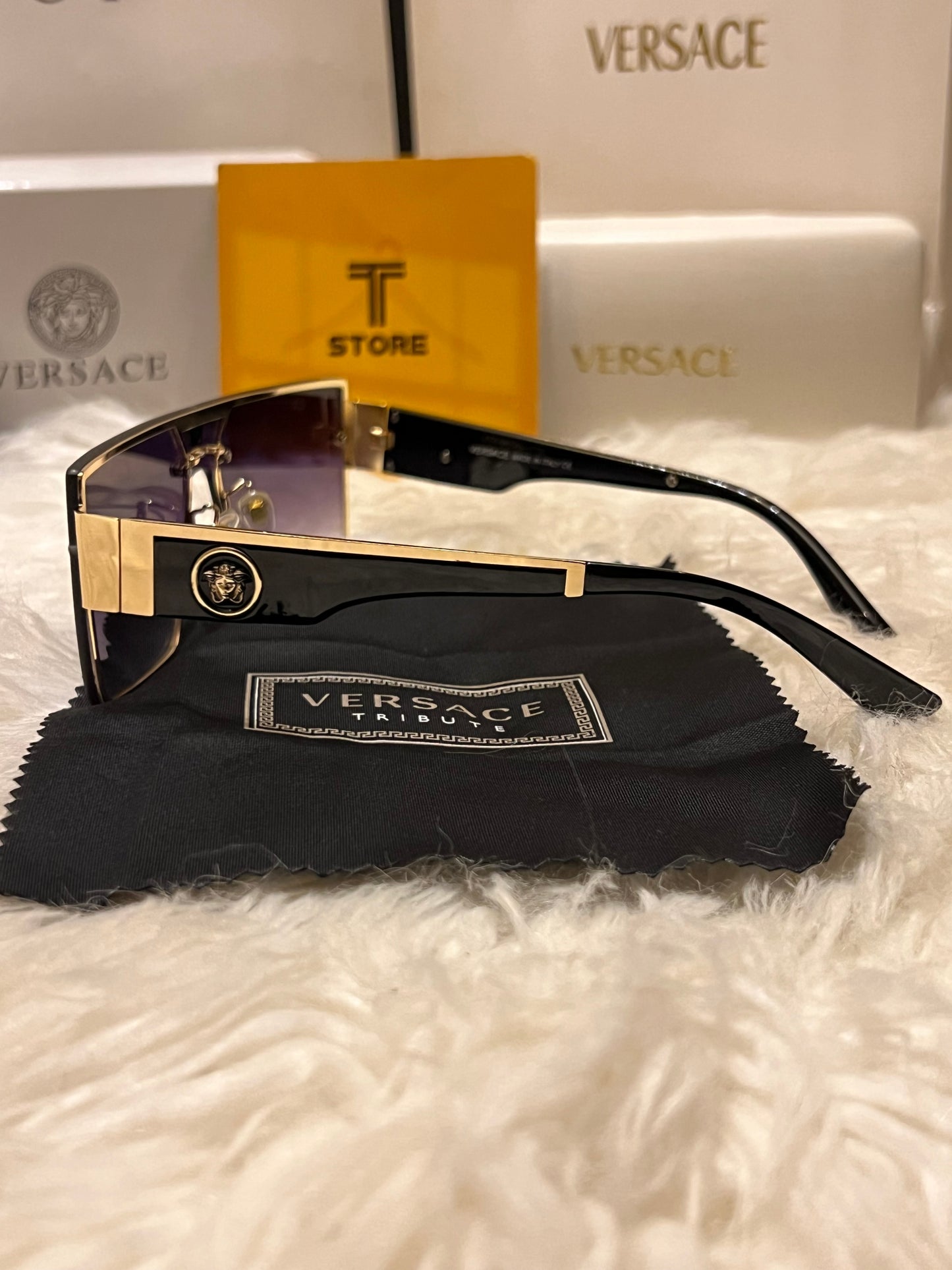 Versace Black Men’s Sunglasses