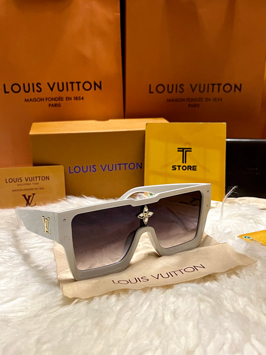 LV Cyclone White Sunglasses