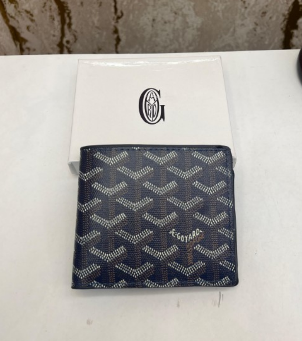 Goyard Blue Printed Wallet