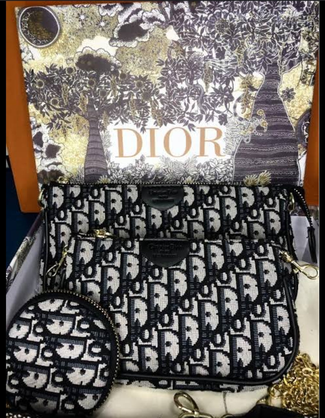 Dior Multi Pochette Embroidery Bag For Women T Store.pk