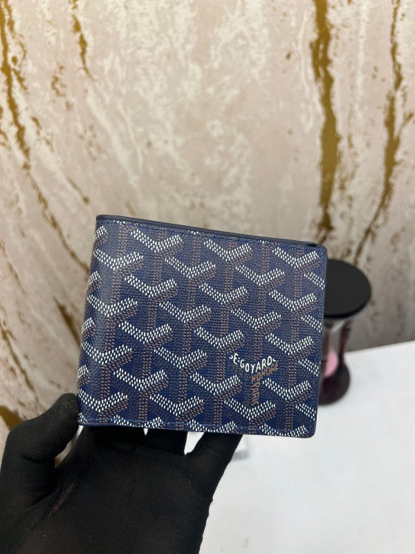 Goyard Blue Printed Wallet