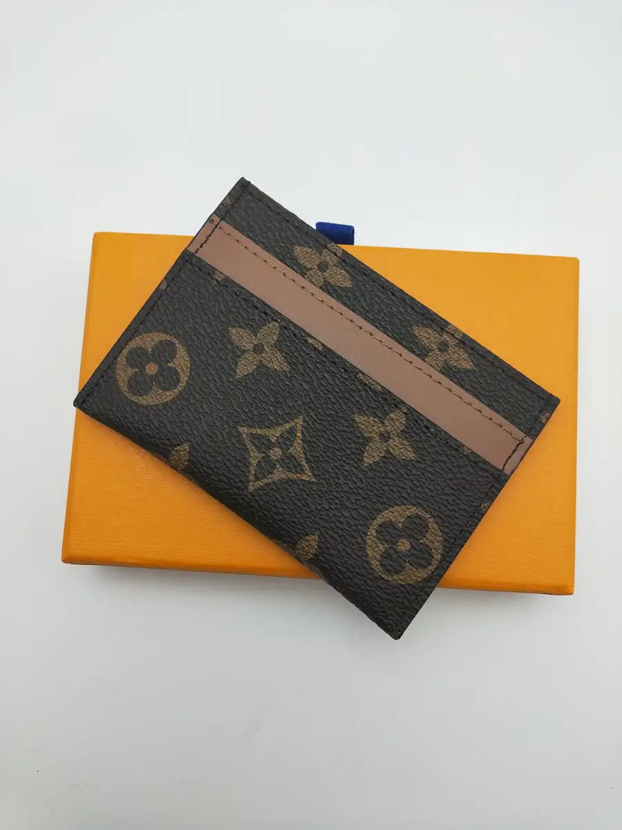 LV Brown Flower Cardholder