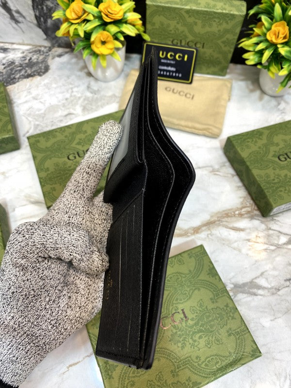 Gucci Bee Black Plain Wallet