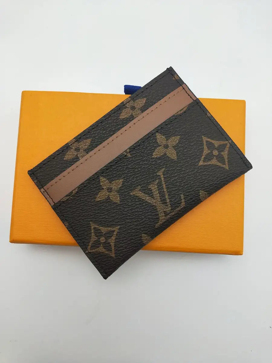 LV Brown Flower Cardholder