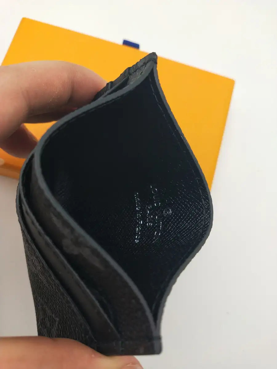 LV Black Flower Cardholder