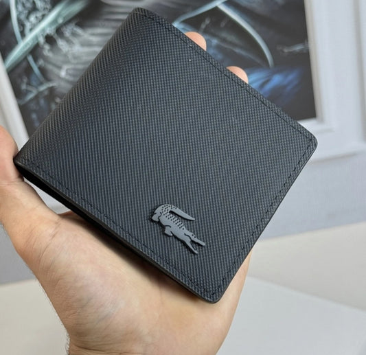 Lacoste Black Plain Wallet