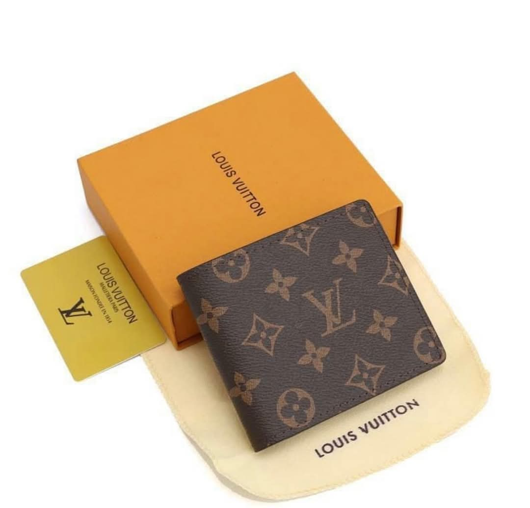 LV Monogram Brown Flap Wallet