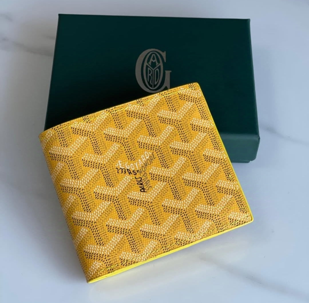 Goyard Yellow Printed Wallet