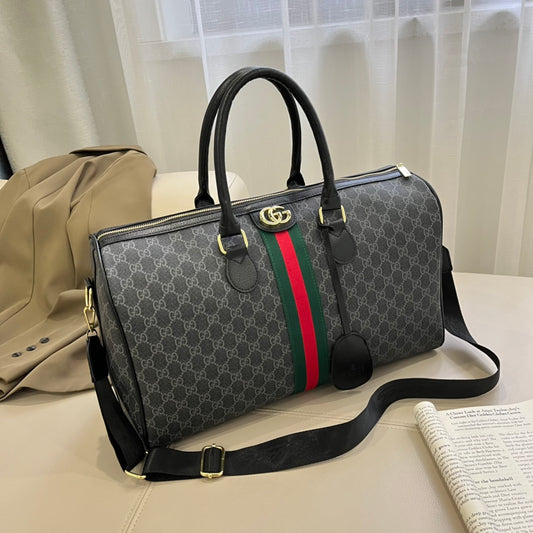 Gucci Black Strip Duffle Bag