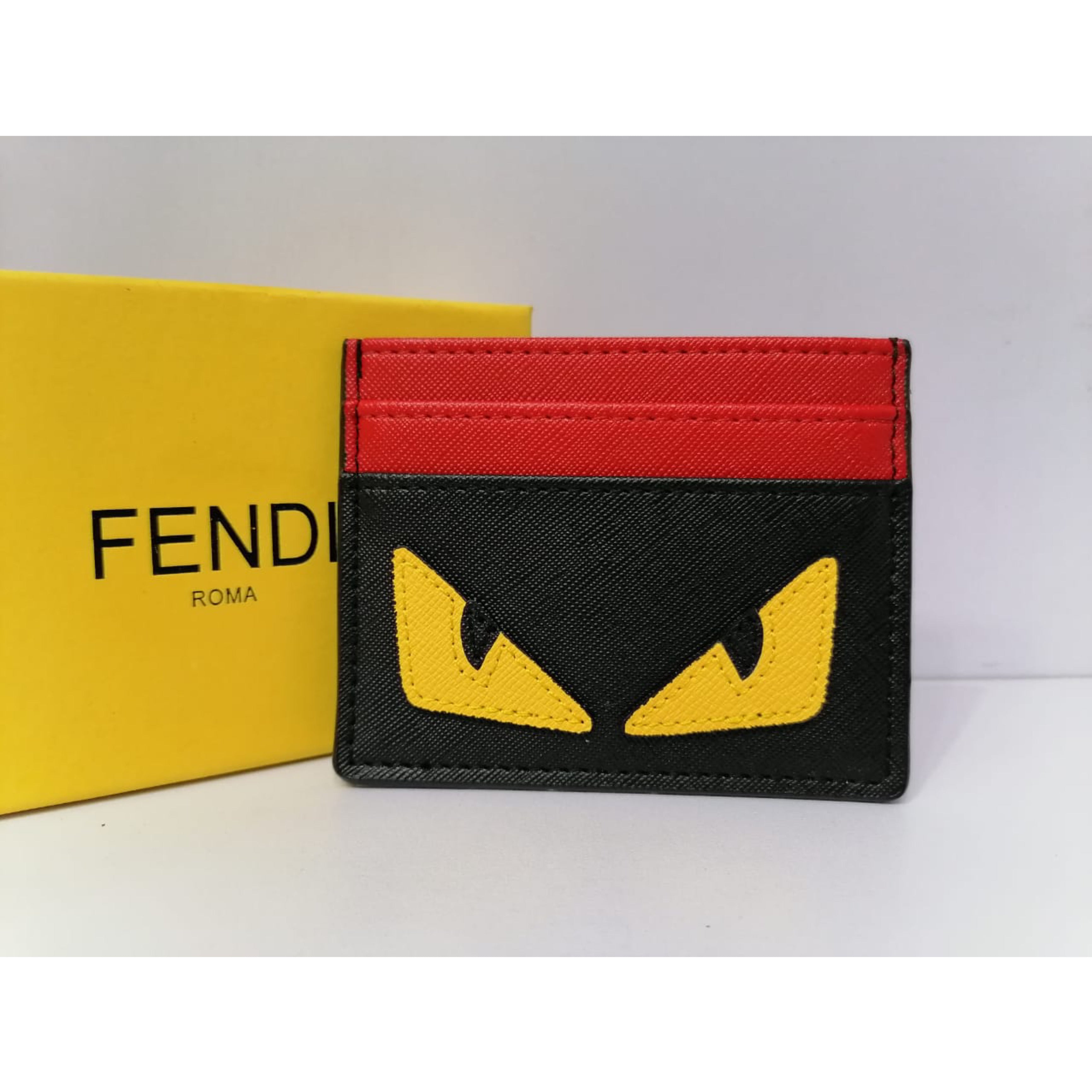 Fendi Yellow Eyes Cardholder T Store.pk